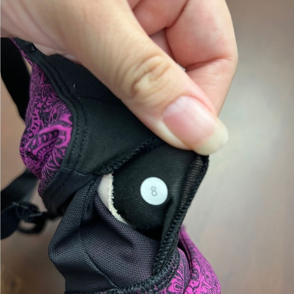 Lululemon Both Ways Bra Mini Antique Paisley Deep Fuchsia / Black - Picture 7 of 7